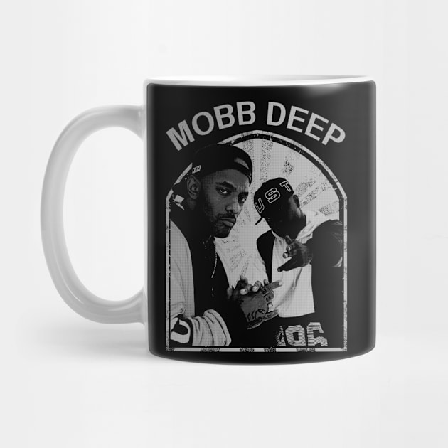 mobb deep// black white design T-Shirt by YukieapparelShop